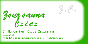 zsuzsanna csics business card